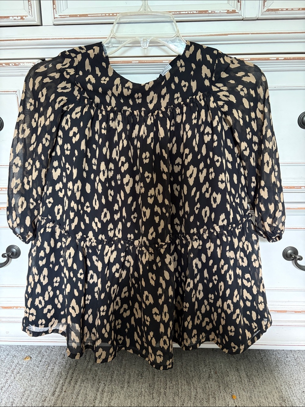 Carters 4T leopard print dress